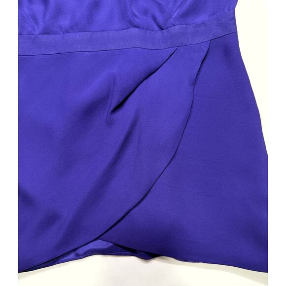 Mason by Michelle Mason sexy lavender 100% Silk Dress Size 0 Halter - Picture 2 of 13